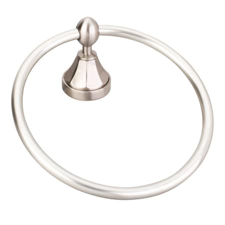 Newbury Satin Nickel Towel Ring - Retail Packaged 2PK